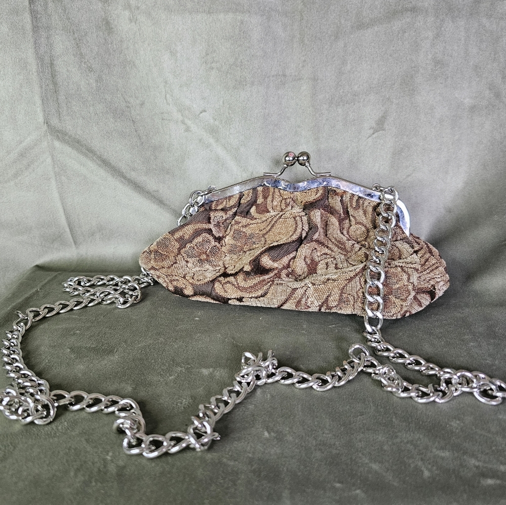 y2k Mobwife Operacore Poetcore Latte Girl Whimsical Tapestry Crossbody Clutch